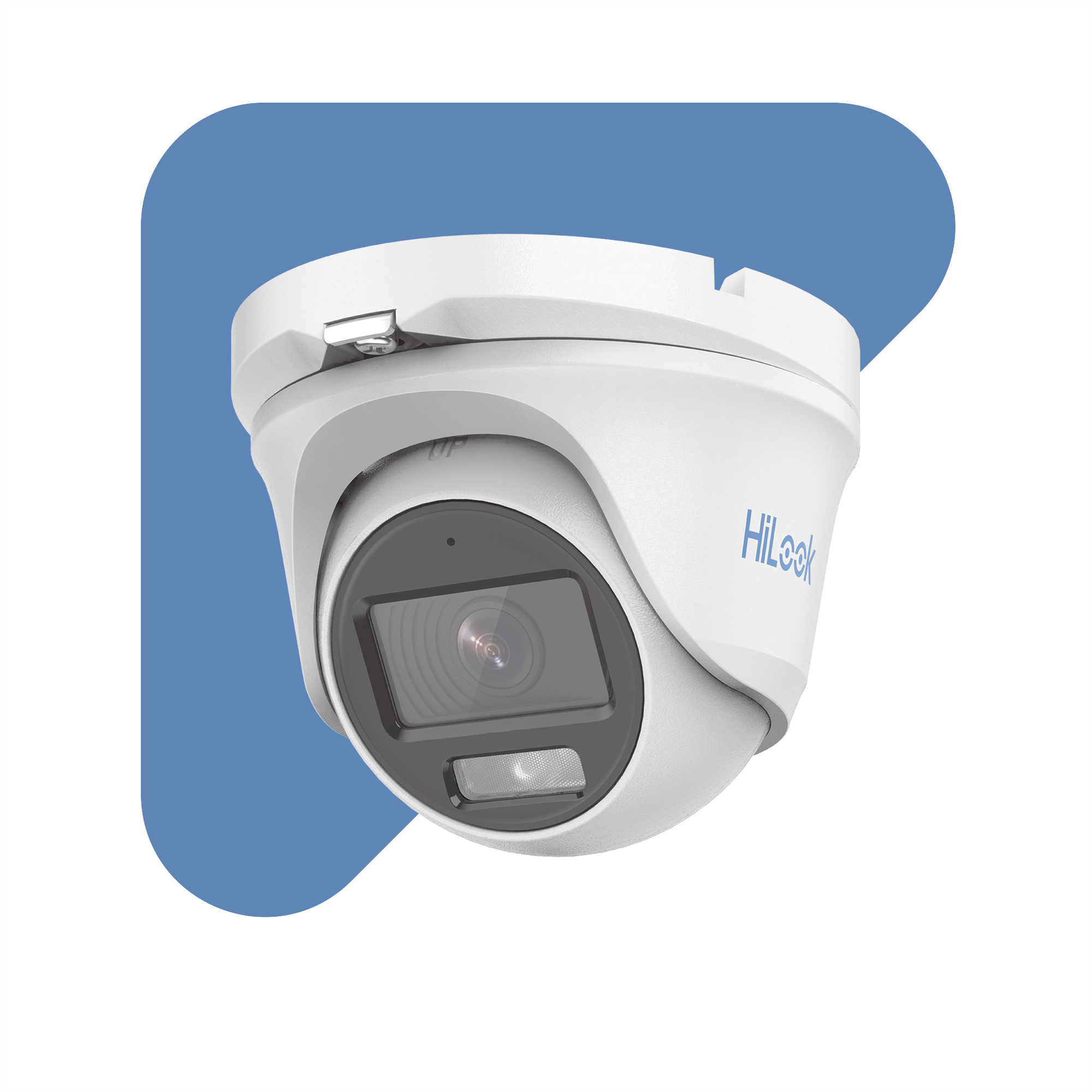 [ColorVu] Turret TURBOHD 1080p / Imagen a color 24/7 / Lente 2.8 mm / Micrófono Integrado / Luz Blanca 20 mts / IP66 / Metálica